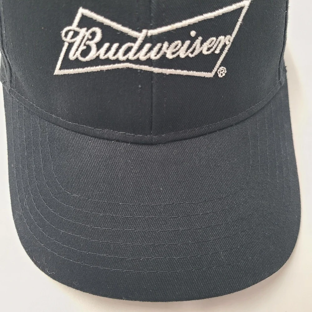 Budweiser Hat Snapback Black White Beermaster Tour Merrimack New Hampshire Men